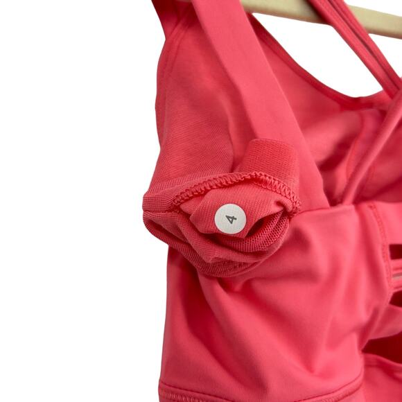 Lululemon Happy Strappy Tank in Pink Lemonade Size 4 - Picture 5 of 7